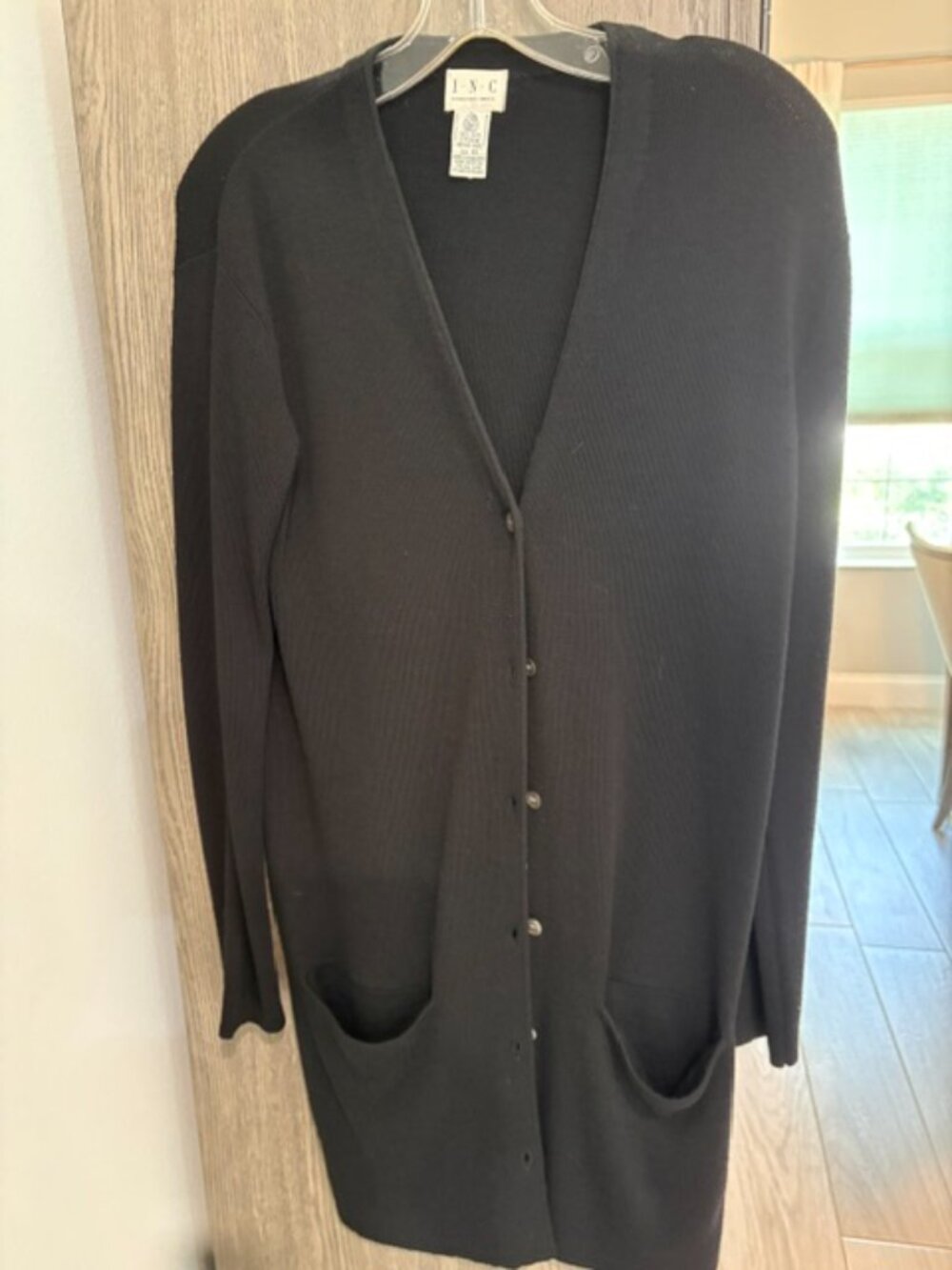 Long Wool Sweater Cardigan
